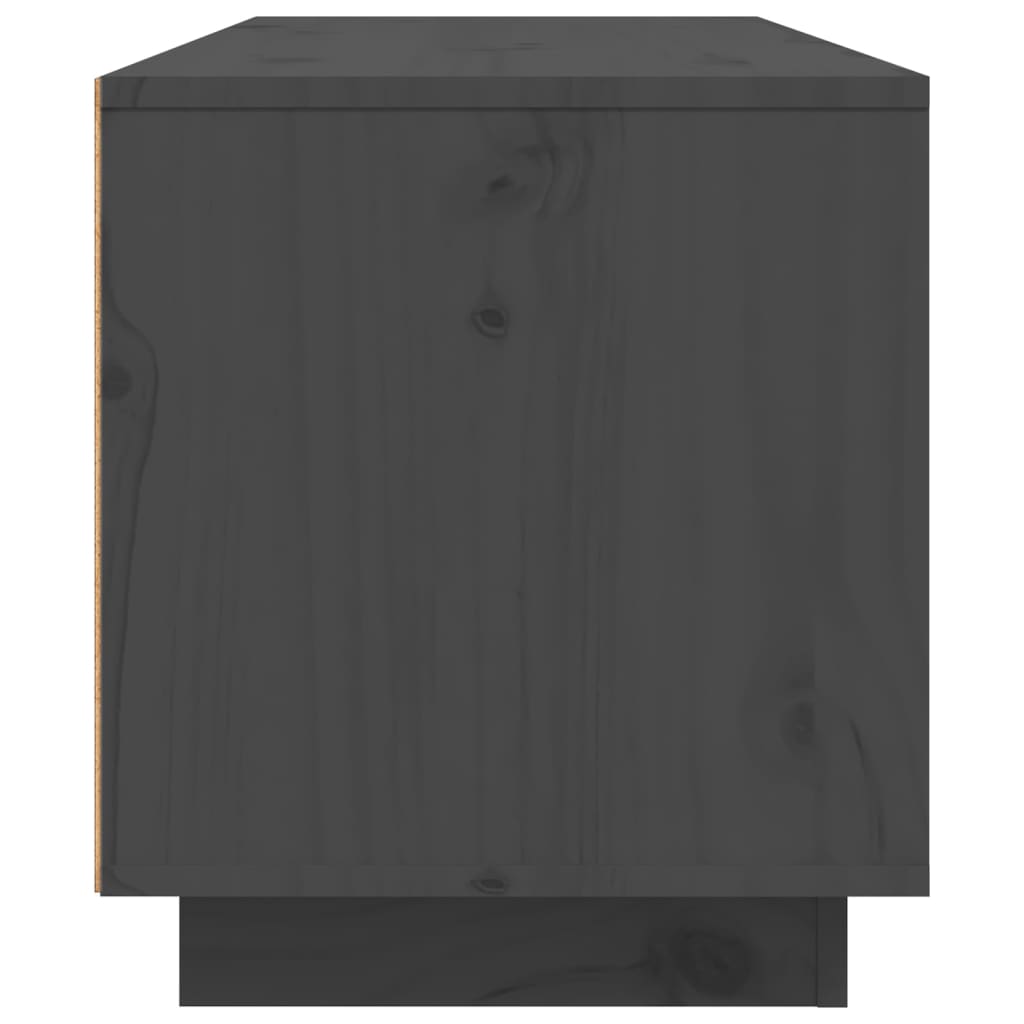 vidaXL Έπιπλο Τηλεόρασης Γκρι 80x35x40,5 εκ. από Μασίφ Ξύλο Πεύκου
