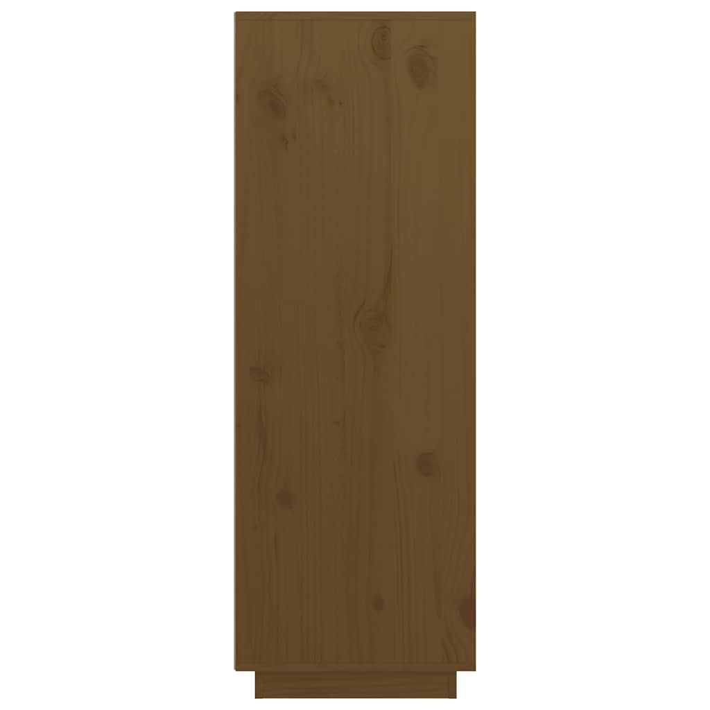 vidaXL Ντουλάπι Ψηλό Καφέ Μέλι 89x40x116,5 εκ. από Μασίφ Ξύλο Πεύκου