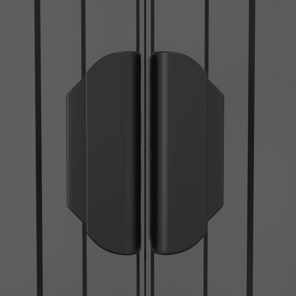 vidaXL Αποθήκη Κήπου Ανοιχτό γκρι 192x440x223 εκ. Γαλβανισμένο Ατσάλι