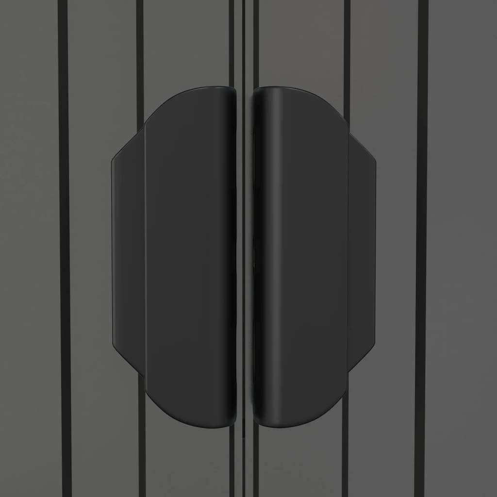 vidaXL Αποθήκη Κήπου Ανοιχτό γκρι 192x855x223 εκ. Γαλβανισμένο Ατσάλι