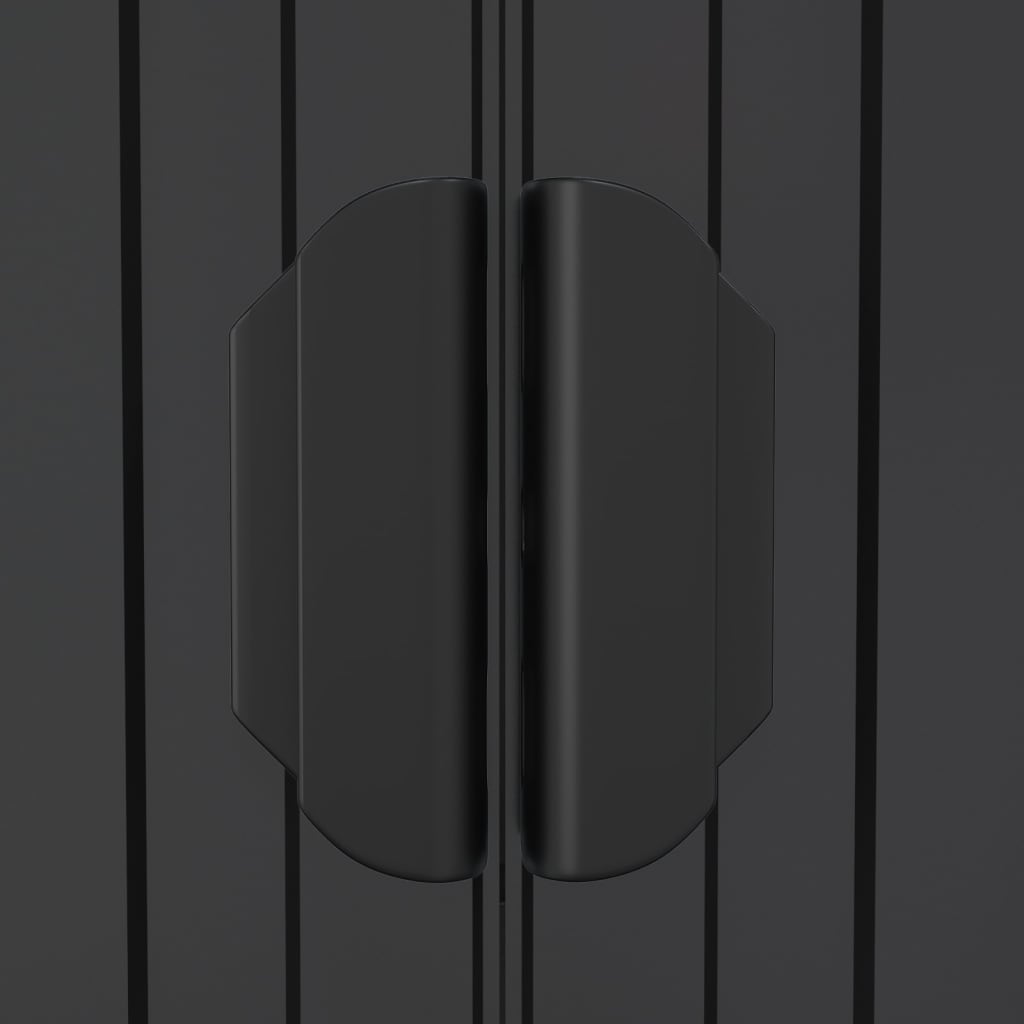 vidaXL Αποθήκη Κήπου Ανθρακί 192x689x223 εκ. Γαλβανισμένο Ατσάλι