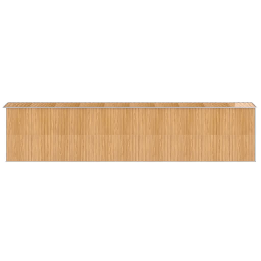 vidaXL Αποθήκη Κήπου Ανοιχτό καφέ 192x855x223 εκ. Γαλβανισμένο Ατσάλι