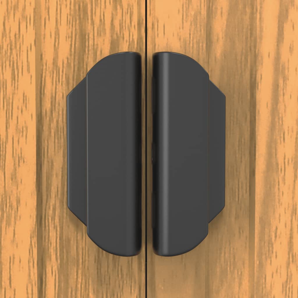 vidaXL Αποθήκη Κήπου Ανοιχτό καφέ 192x855x223 εκ. Γαλβανισμένο Ατσάλι