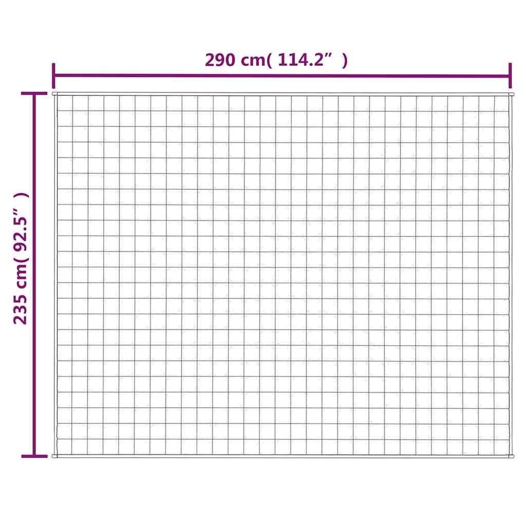 vidaXL Κουβέρτα Βαρύτητας Μπλε 235 x 290 εκ. 11 κ. Υφασμάτινη