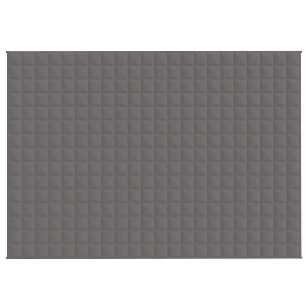 vidaXL Κουβέρτα Βαρύτητας Γκρι 155 x 220 εκ. 11 κ. Υφασμάτινη