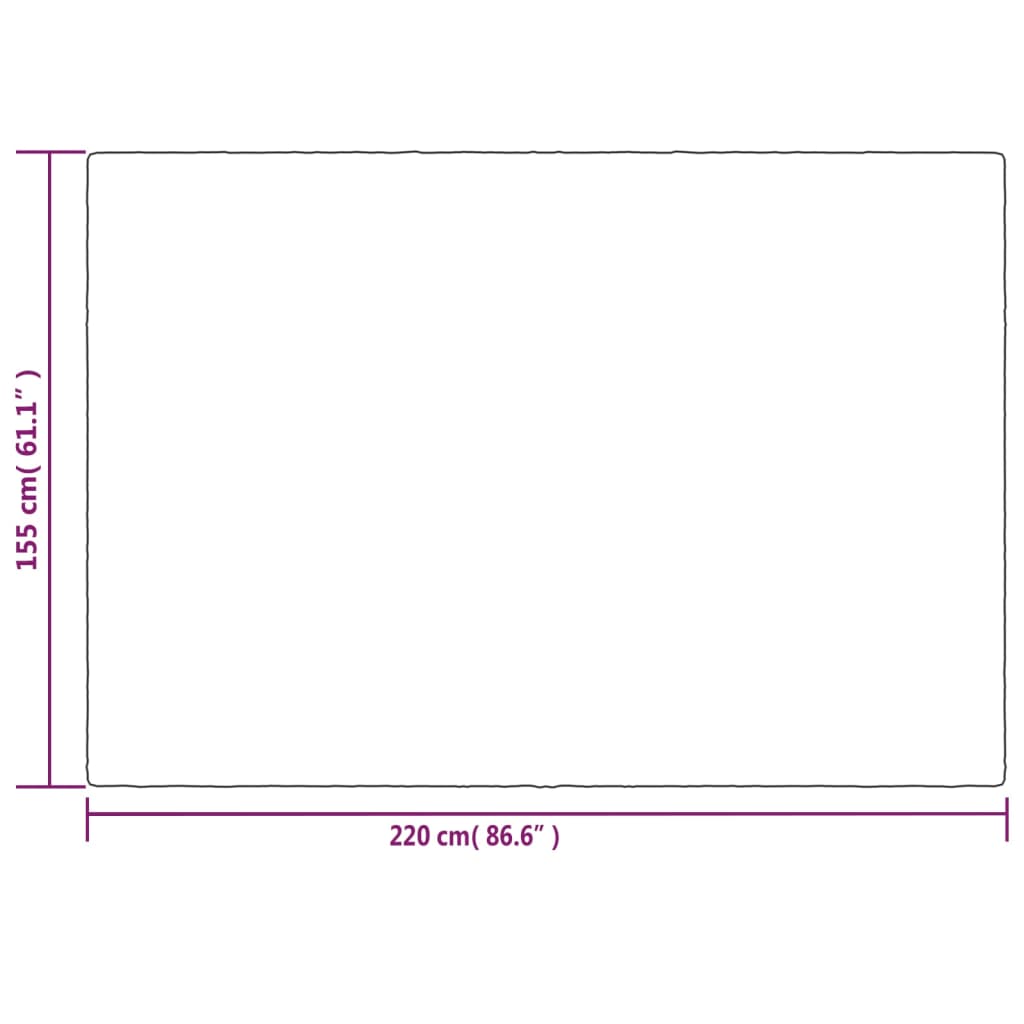 vidaXL Κουβέρτα Βαρύτητας με Κάλυμμα Γκρι 155x220 εκ. 11 κ. Υφασμάτινη