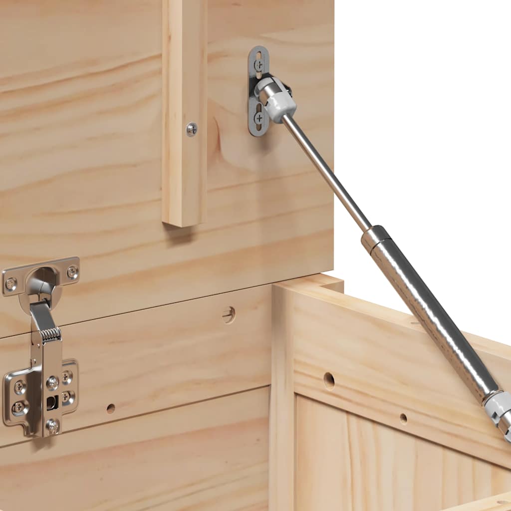 vidaXL Κουτί Αποθήκευσης 80 x 40 x 45,5 εκ από Μασίφ Ξύλο Πεύκου