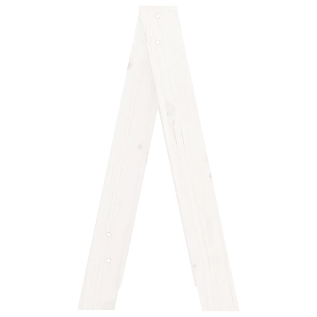 vidaXL Σκαμπό 2 Τεμ. Λευκή 40x40x75 εκ. από Μασίφ Ξύλο Πεύκου