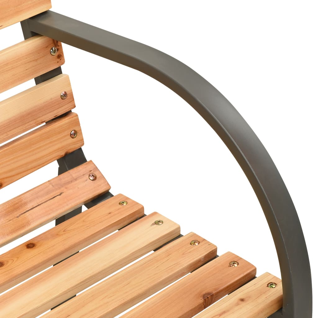 vidaXL Παγκάκι Κήπου Διθέσιο 225 εκ. από Μασίφ Ξύλο Ελάτης