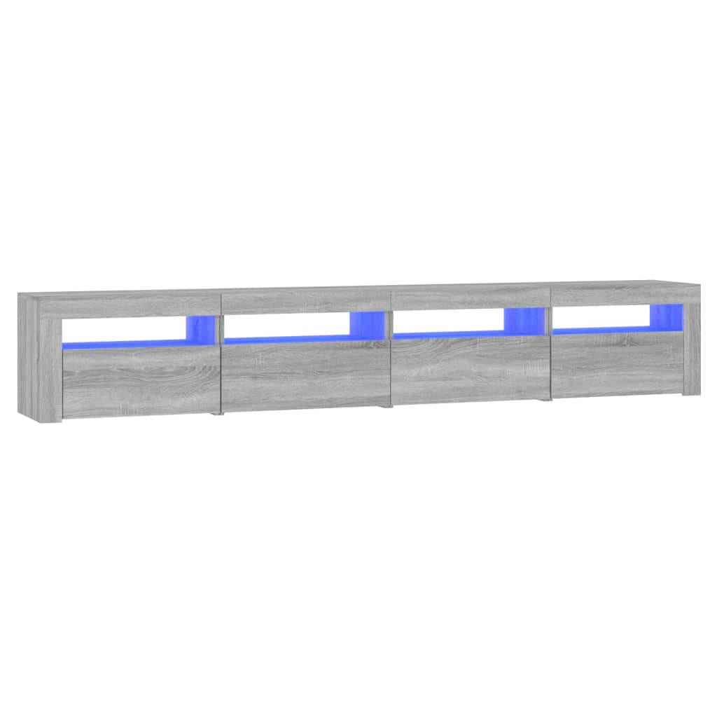vidaXL Έπιπλο Τηλεόρασης με LED Γκρι Sonoma 240x35x40 εκ.