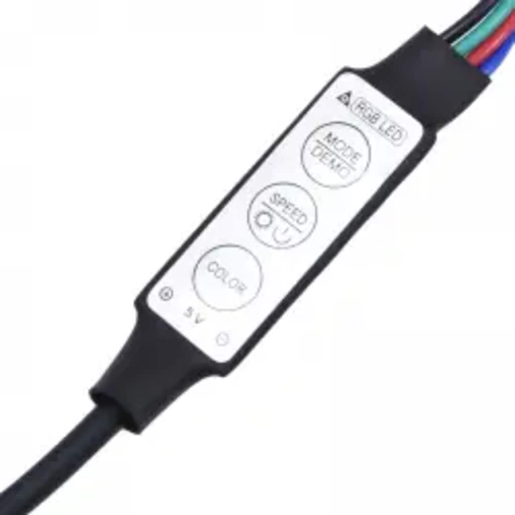 vidaXL Έπιπλο Τηλεόρασης με LED Sonoma Δρυς 215x36,5x40 εκ.