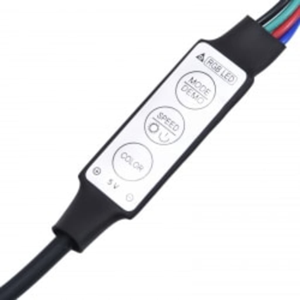 vidaXL Έπιπλο Τηλεόρασης με LED Γκρι Σκυροδέματος 290x36,5x40 εκ.