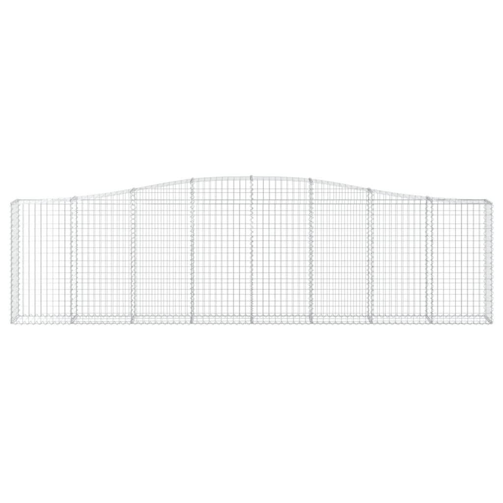 vidaXL Συρματοκιβώτιο Τοξωτό 400x30x100/120εκ. από Γαλβανισμένο Χάλυβα