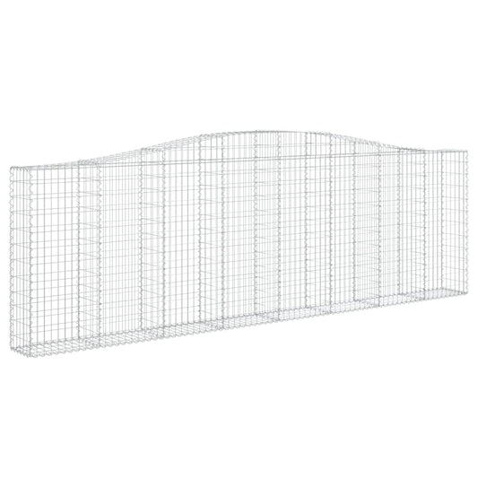 vidaXL Συρματοκιβώτιο Τοξωτό 400x30x120/140εκ. από Γαλβανισμένο Χάλυβα