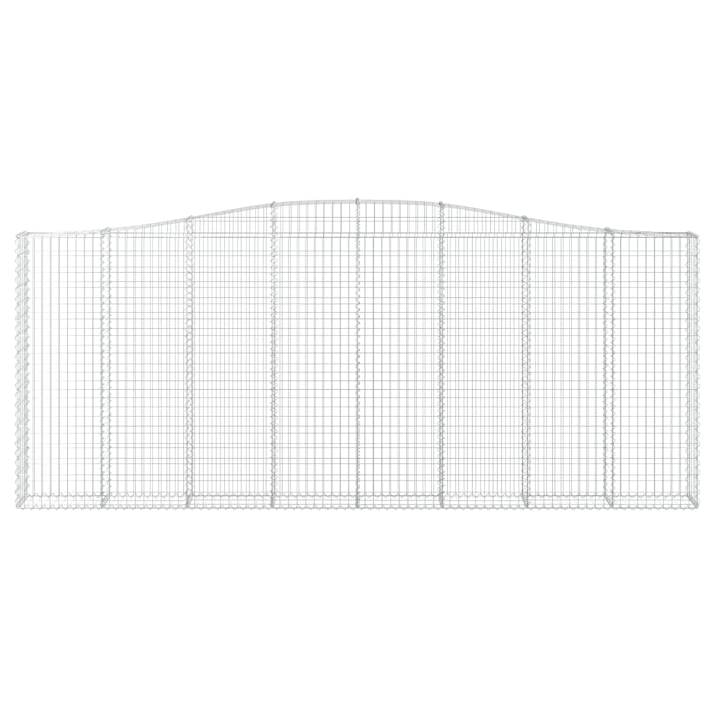 vidaXL Συρματοκιβώτιο Τοξωτό 400x30x160/180εκ. από Γαλβανισμένο Χάλυβα
