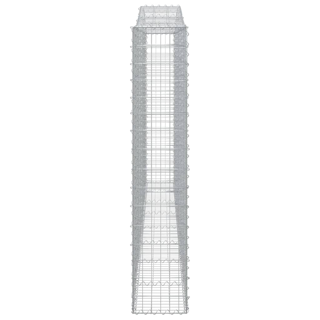 vidaXL Συρματοκιβώτιο Τοξωτό 400x30x160/180εκ. από Γαλβανισμένο Χάλυβα