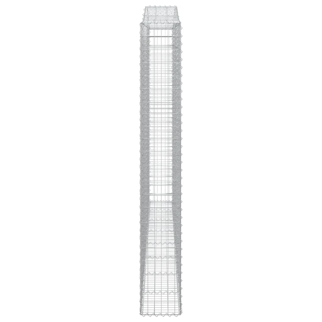 vidaXL Συρματοκιβώτιο Τοξωτό 400x30x220/240εκ. από Γαλβανισμένο Χάλυβα