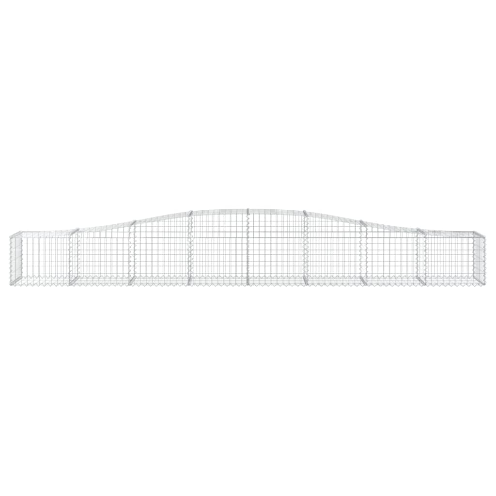 vidaXL Συρματοκιβώτιο Τοξωτό 400x50x40/60εκ. από Γαλβανισμένο Χάλυβα