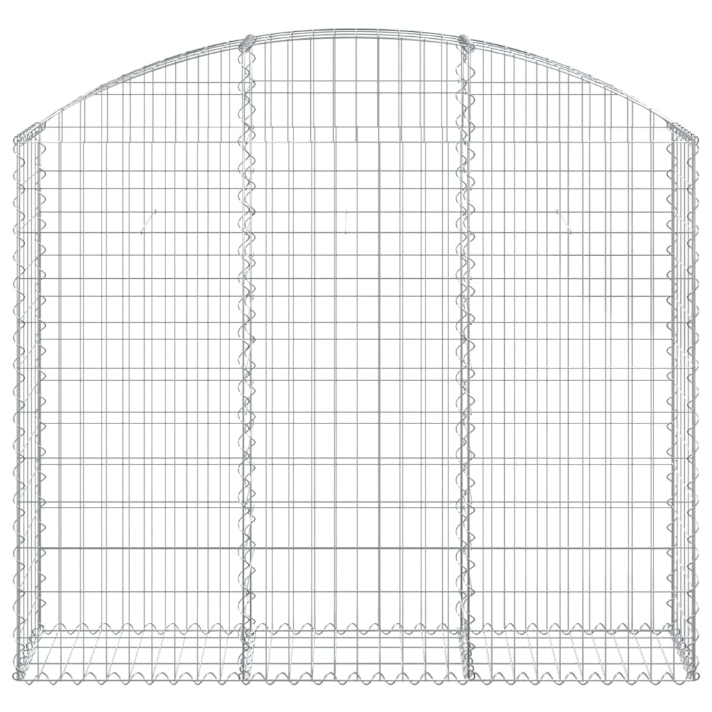 vidaXL Συρματοκιβώτιο Τοξωτό 150x30x120/140εκ. από Γαλβανισμένο Χάλυβα