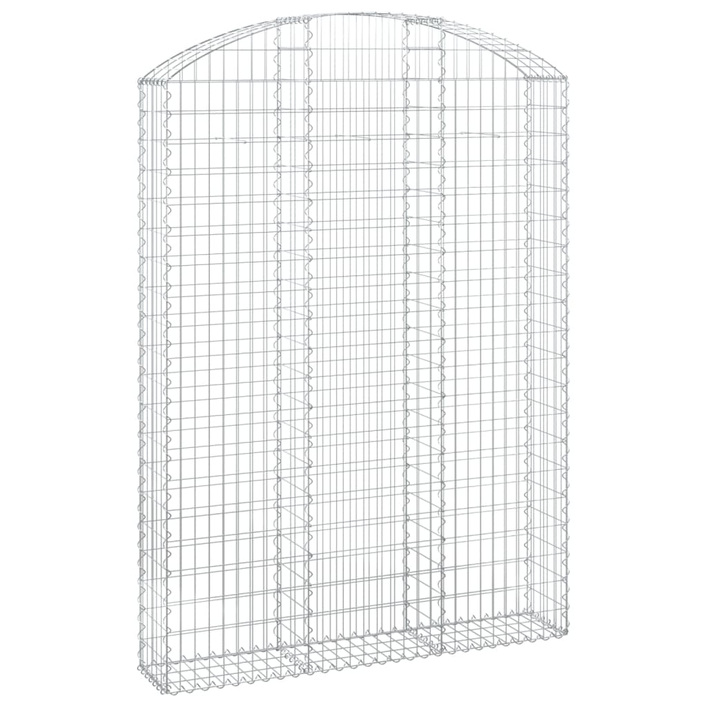 vidaXL Συρματοκιβώτιο Τοξωτό 150x30x200/220εκ. από Γαλβανισμένο Χάλυβα