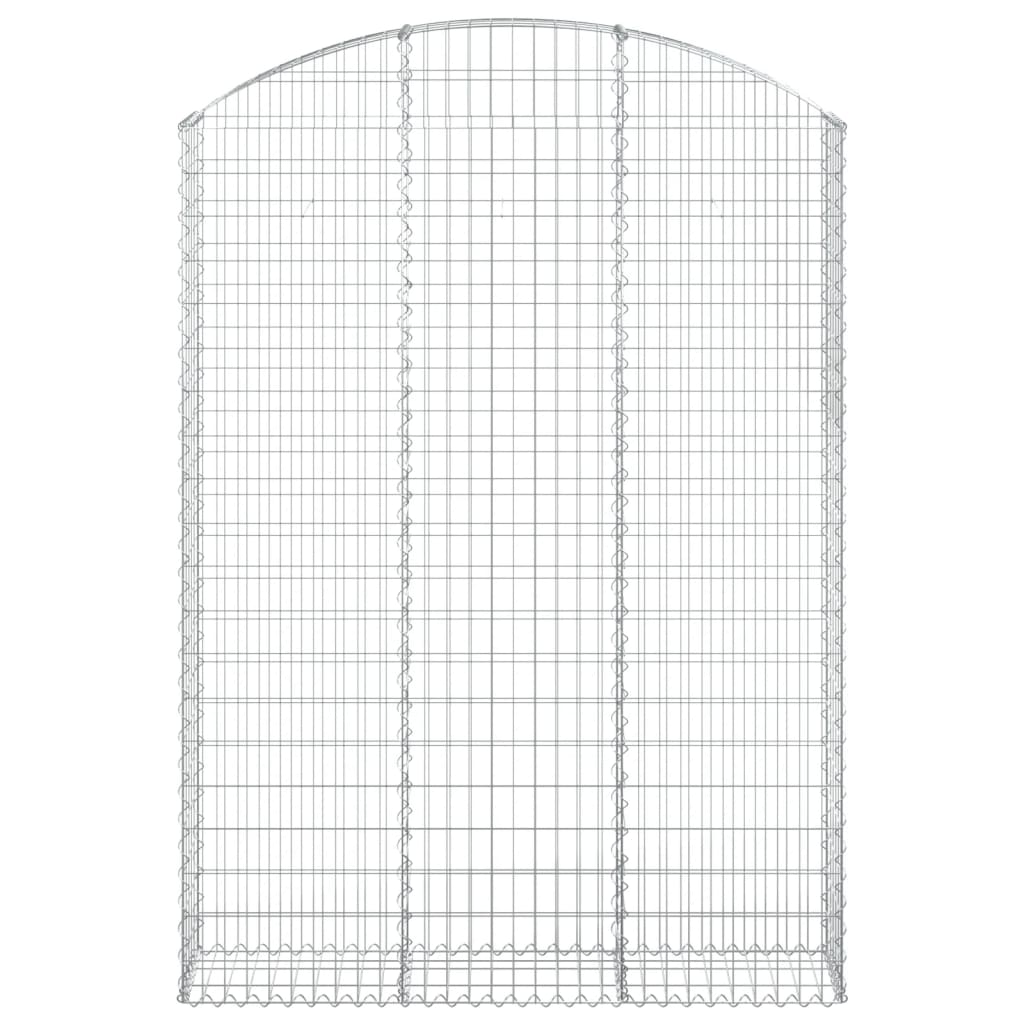 vidaXL Συρματοκιβώτιο Τοξωτό 150x30x200/220εκ. από Γαλβανισμένο Χάλυβα