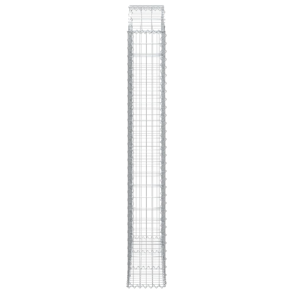 vidaXL Συρματοκιβώτιο Τοξωτό 150x30x200/220εκ. από Γαλβανισμένο Χάλυβα