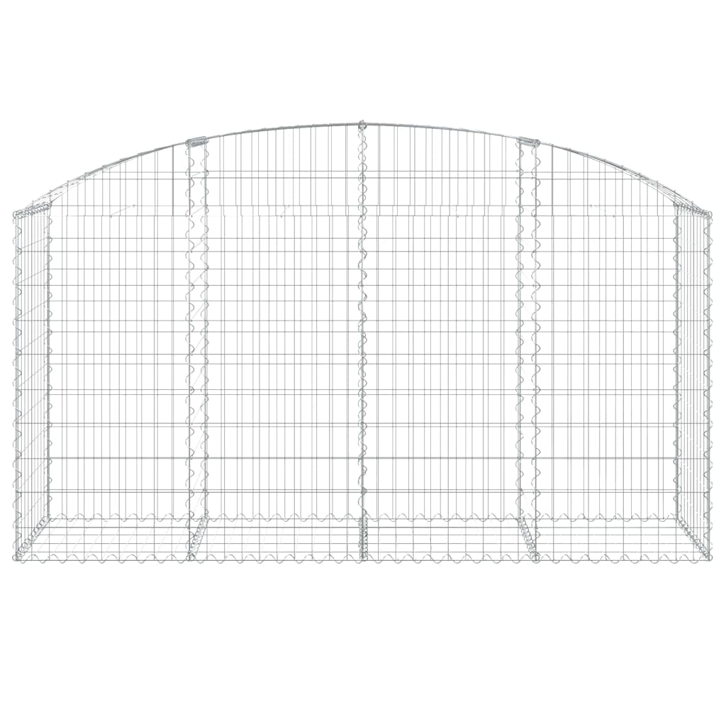 vidaXL Συρματοκιβώτιο Τοξωτό 200x50x100/120εκ. από Γαλβανισμένο Χάλυβα