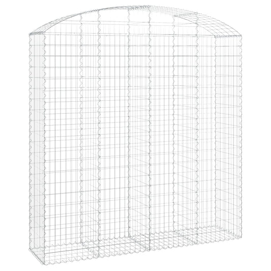 vidaXL Συρματοκιβώτιο Τοξωτό 200x50x200/220εκ. από Γαλβανισμένο Χάλυβα