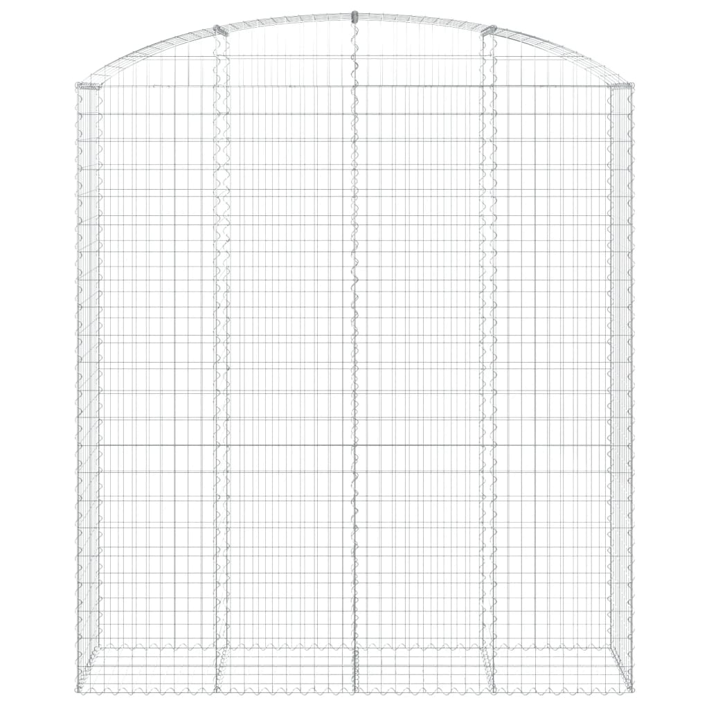 vidaXL Συρματοκιβώτιο Τοξωτό 200x50x220/240εκ. από Γαλβανισμένο Χάλυβα