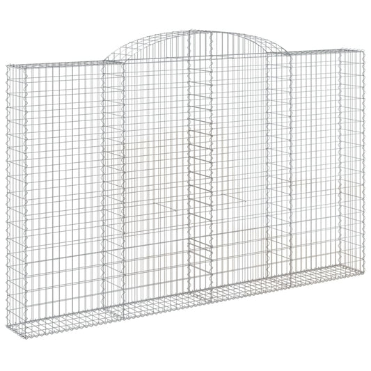 vidaXL Συρματοκιβώτιο Τοξωτό 300x30x180/200εκ. από Γαλβανισμένο Χάλυβα