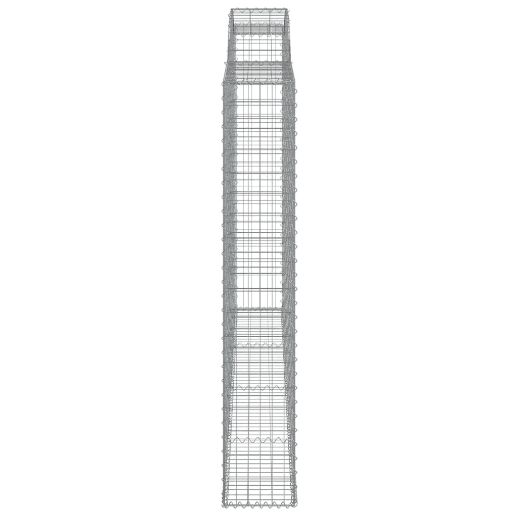 vidaXL Συρματοκιβώτιο Τοξωτό 300x30x180/200εκ. από Γαλβανισμένο Χάλυβα