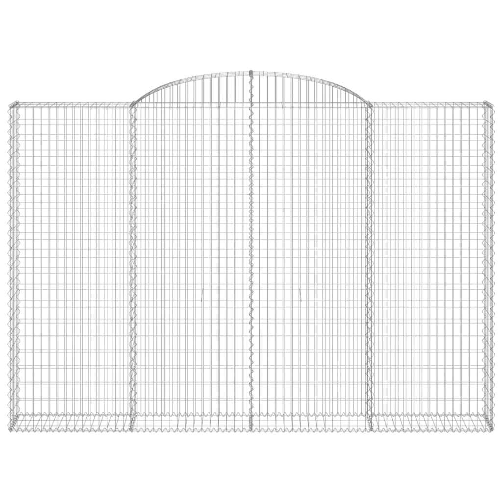 vidaXL Συρματοκιβώτιο Τοξωτό 300x30x200/220εκ. από Γαλβανισμένο Χάλυβα