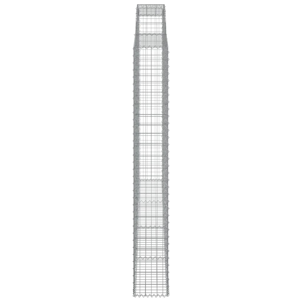 vidaXL Συρματοκιβώτιο Τοξωτό 300x30x220/240εκ. από Γαλβανισμένο Χάλυβα