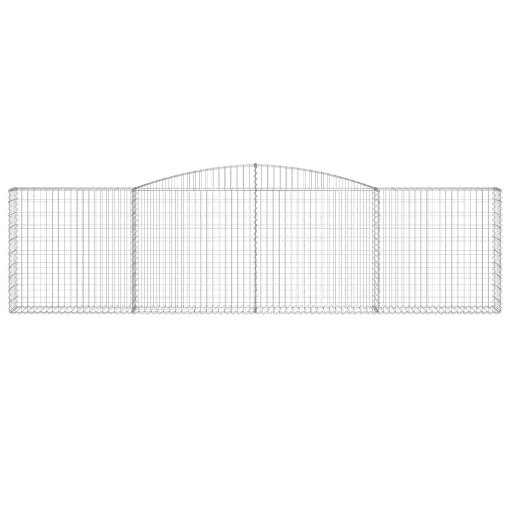 vidaXL Συρματοκιβώτιο Τοξωτό 400x30x100/120εκ. από Γαλβανισμένο Χάλυβα