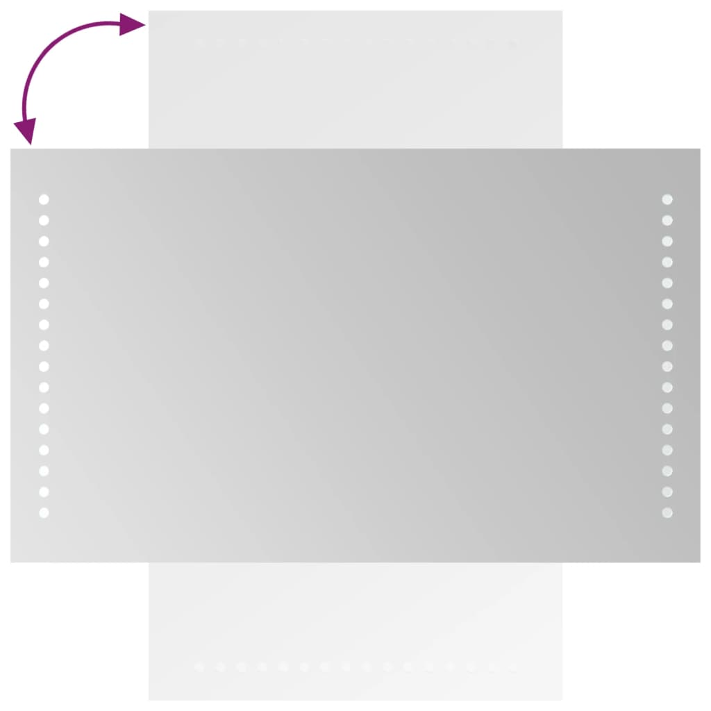 vidaXL Καθρέφτης Μπάνιου με LED 30x50 εκ.