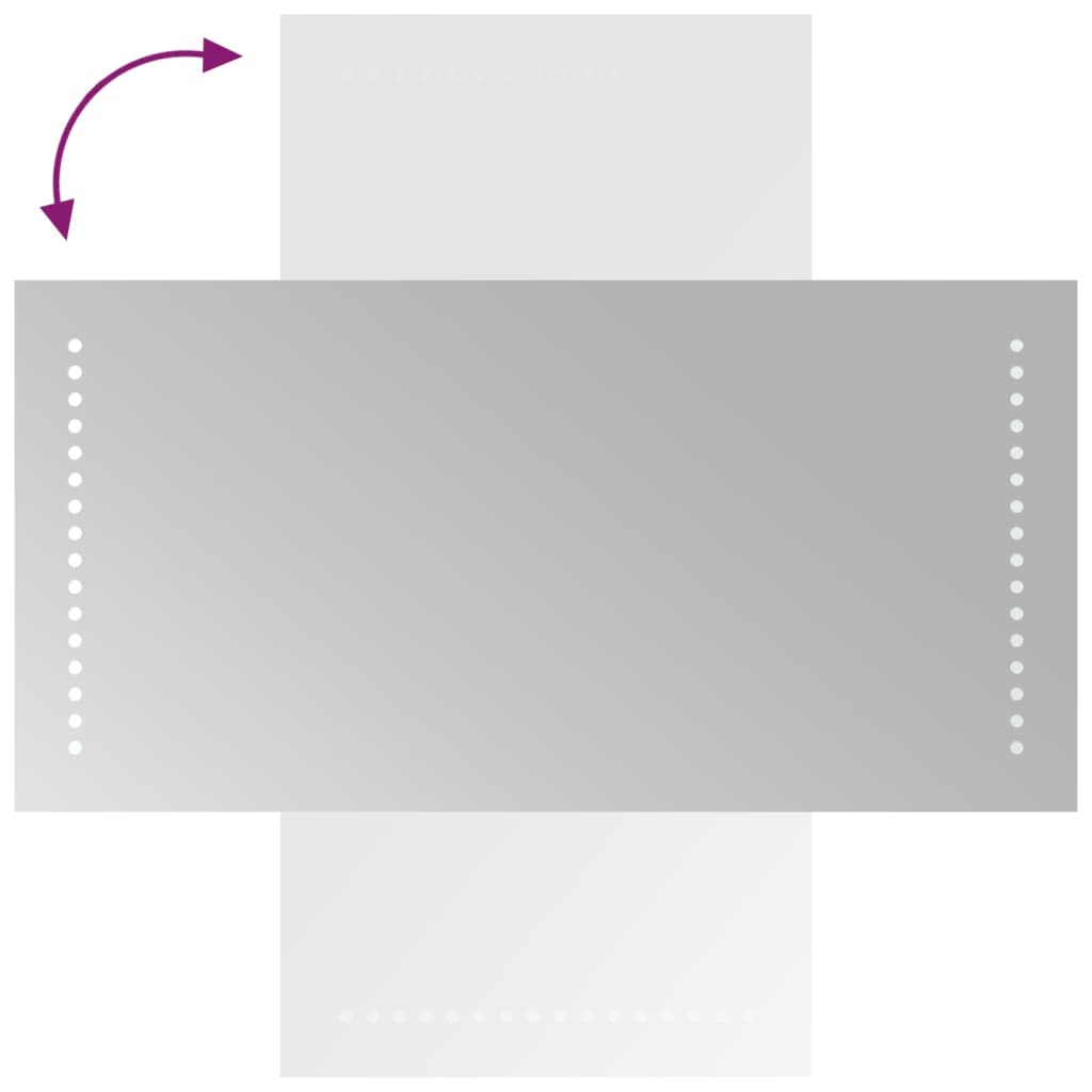 vidaXL Καθρέφτης Μπάνιου με LED 30x60 εκ.