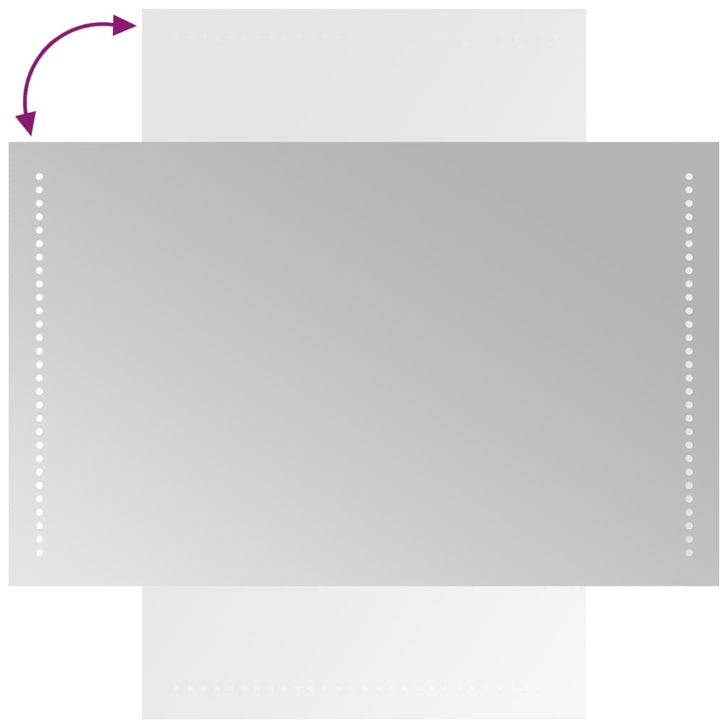 vidaXL Καθρέφτης Μπάνιου με LED 50x80 εκ.