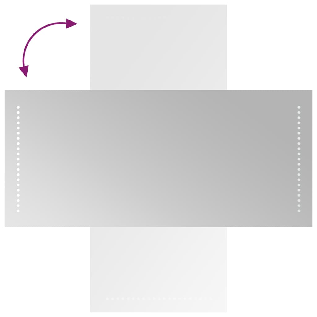 vidaXL Καθρέφτης Μπάνιου με LED 40x90 εκ.