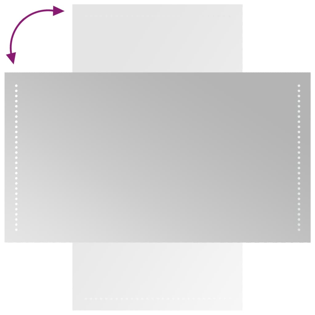 vidaXL Καθρέφτης Μπάνιου με LED 50x90 εκ.