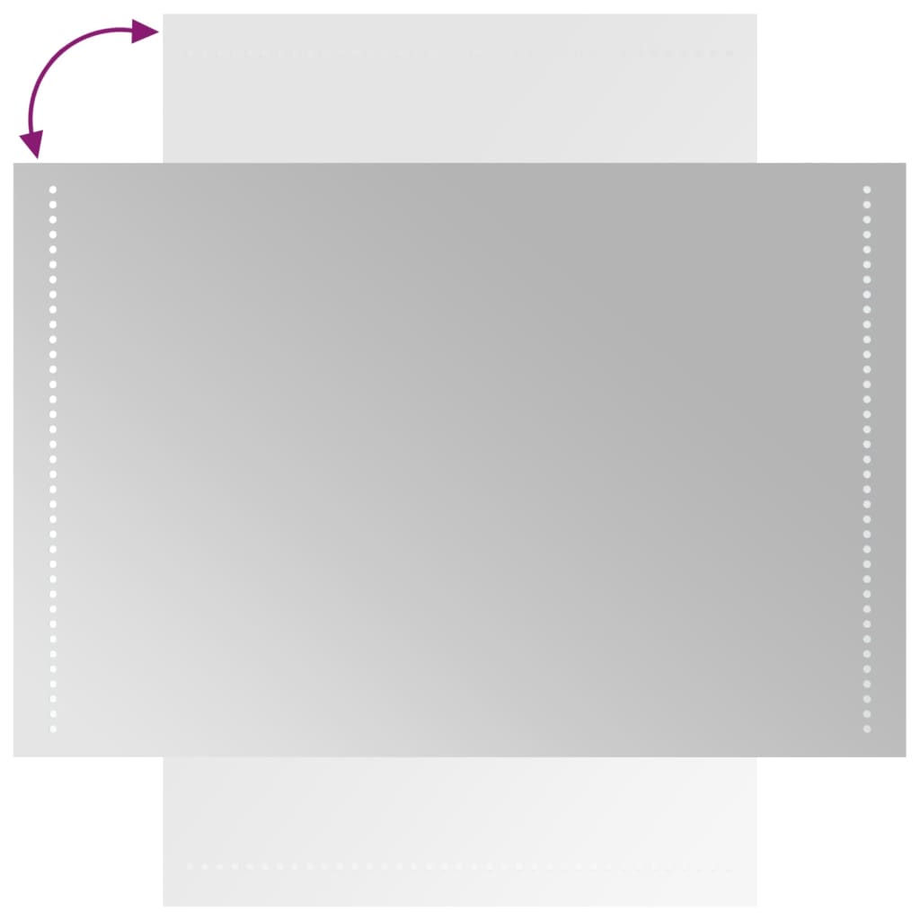 vidaXL Καθρέφτης Μπάνιου με LED 60x90 εκ.