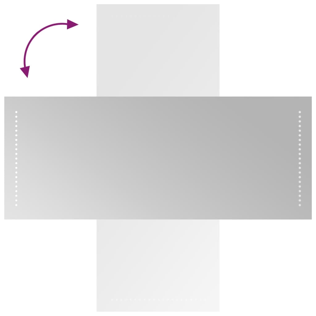 vidaXL Καθρέφτης Μπάνιου με LED 40x100 εκ.