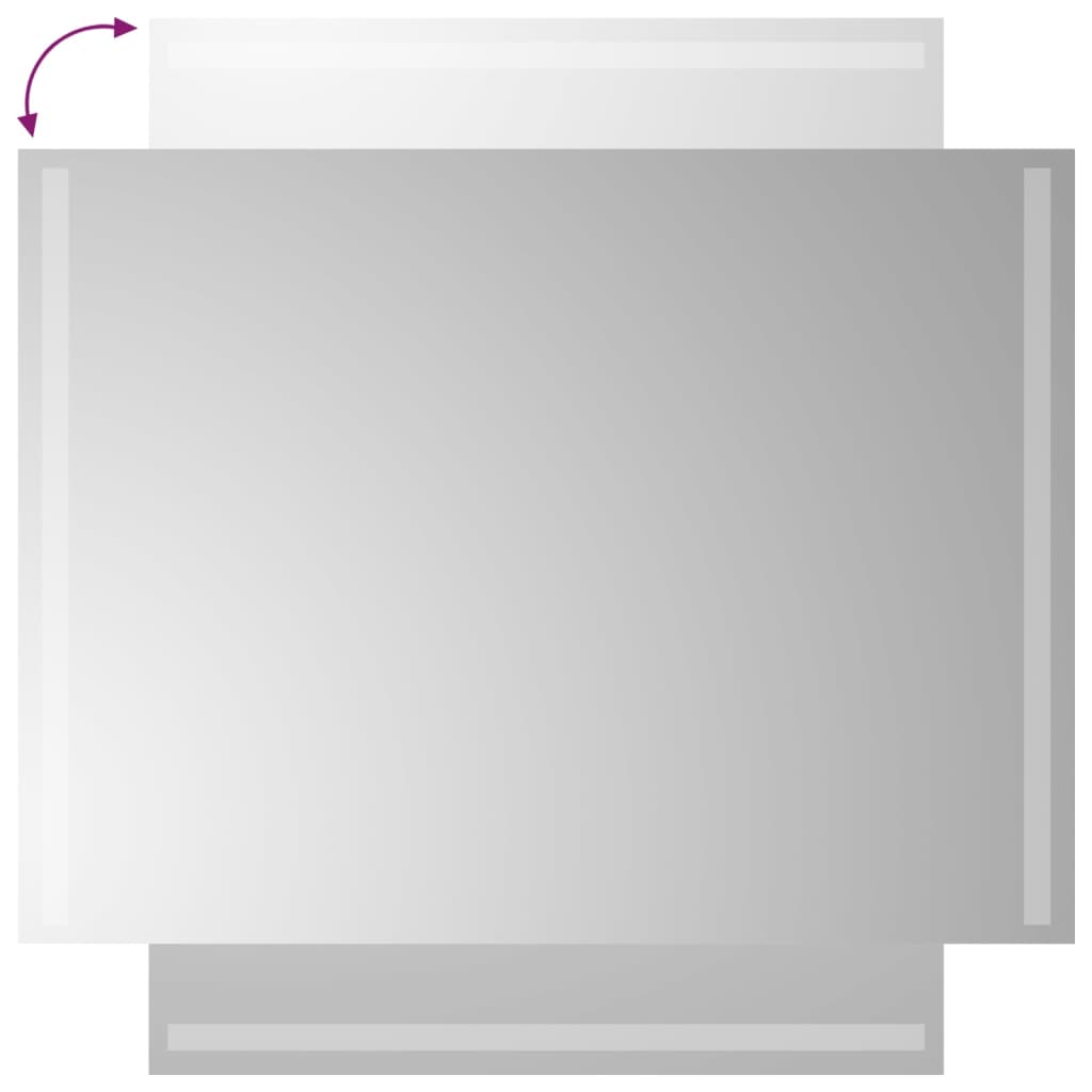 vidaXL Καθρέφτης Μπάνιου με LED 60x80 εκ.