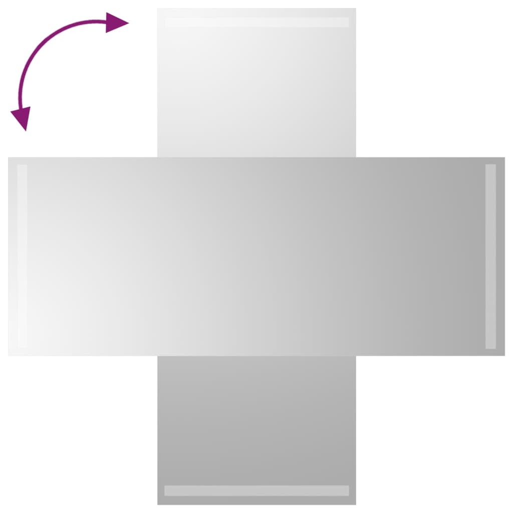 vidaXL Καθρέφτης Μπάνιου με LED 40x100 εκ.