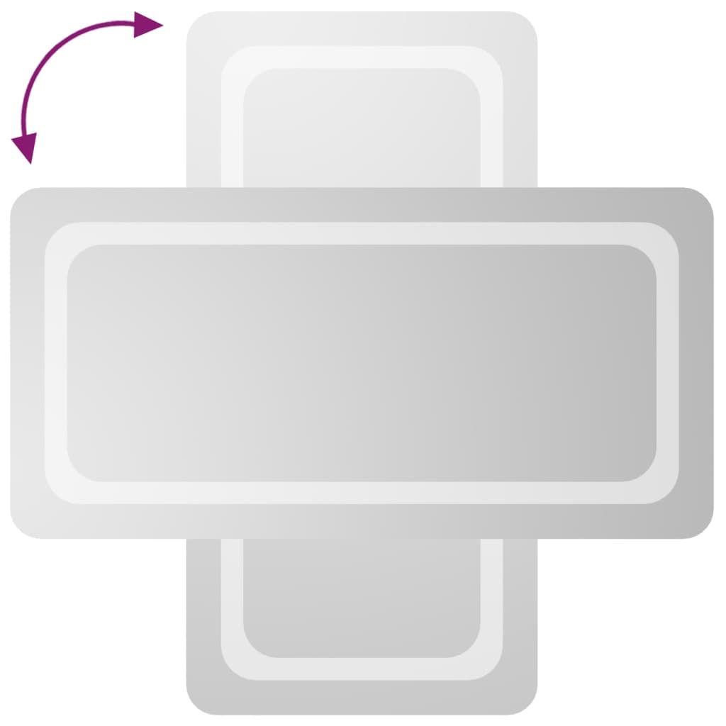 vidaXL Καθρέφτης Μπάνιου με LED 40x80 εκ.