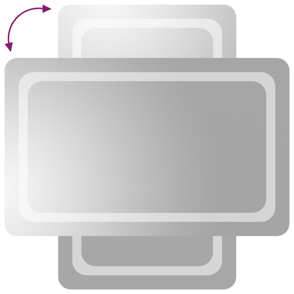 vidaXL Καθρέφτης Μπάνιου με LED 50x80 εκ.