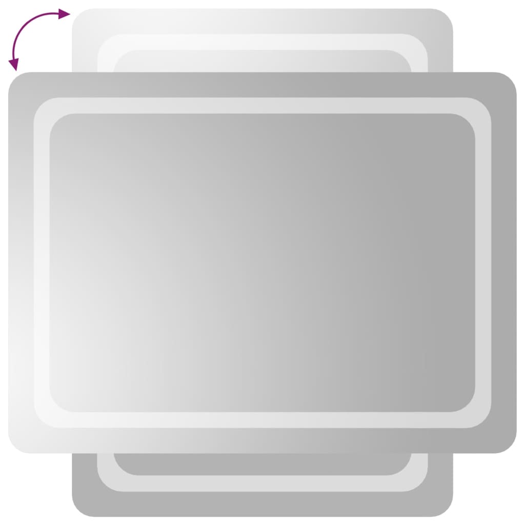 vidaXL Καθρέφτης Μπάνιου με LED 60x80 εκ.