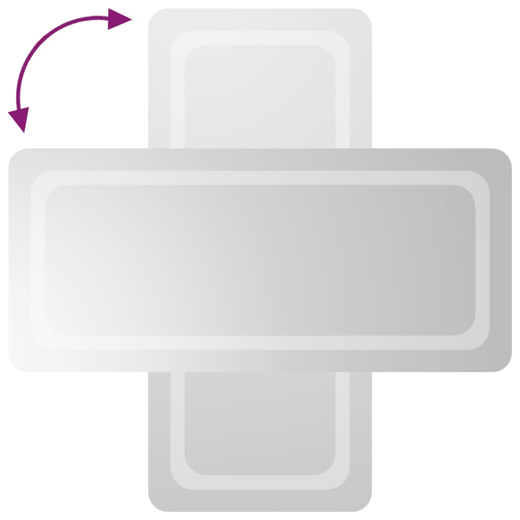 vidaXL Καθρέφτης Μπάνιου με LED 40x90 εκ.