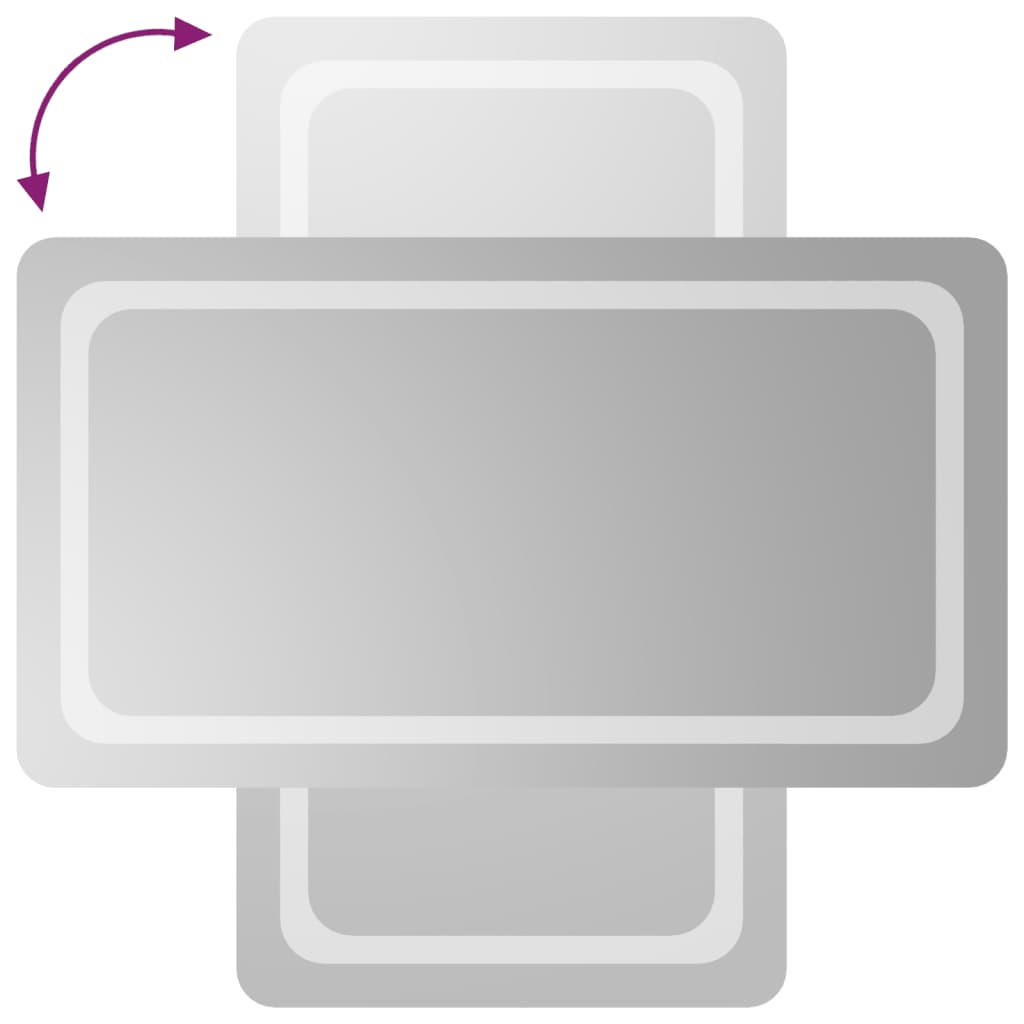 vidaXL Καθρέφτης Μπάνιου με LED 50x90 εκ.