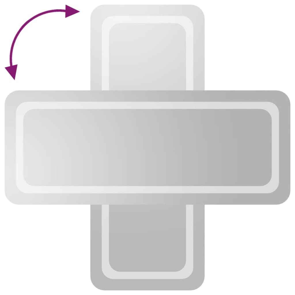 vidaXL Καθρέφτης Μπάνιου με LED 40x100 εκ.