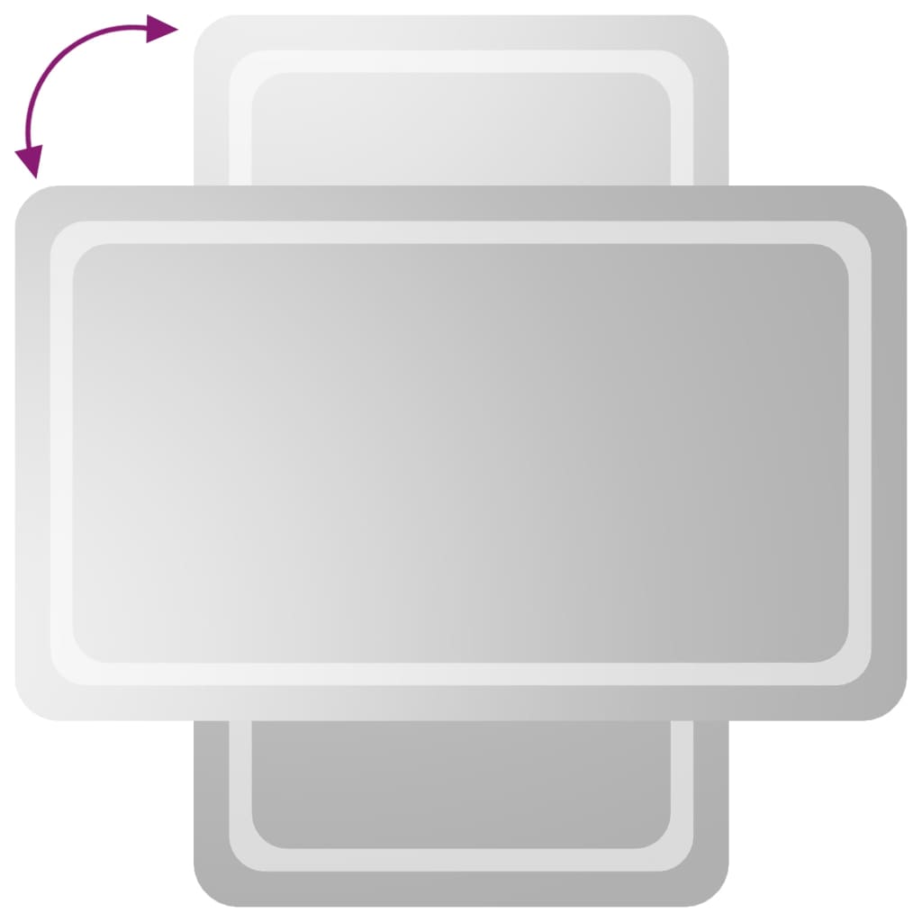 vidaXL Καθρέφτης Μπάνιου με LED 60x100 εκ.